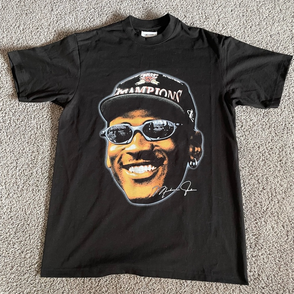 Michael Jordan Chicago Bulls Championship Rap Tee Shirt